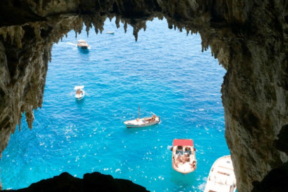 a person swimming in a body of water